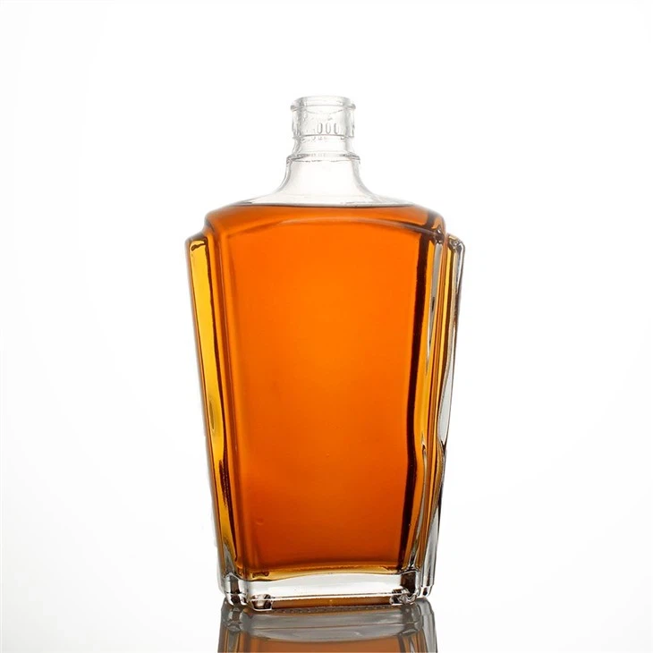 750 мл печатна стъклена бутилка за уиски