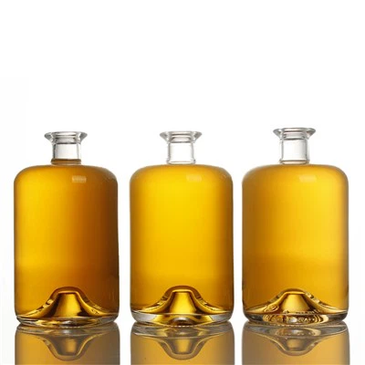 Персонализирано кръгло уиски бренди джин ром водка текила стъклена бутилка